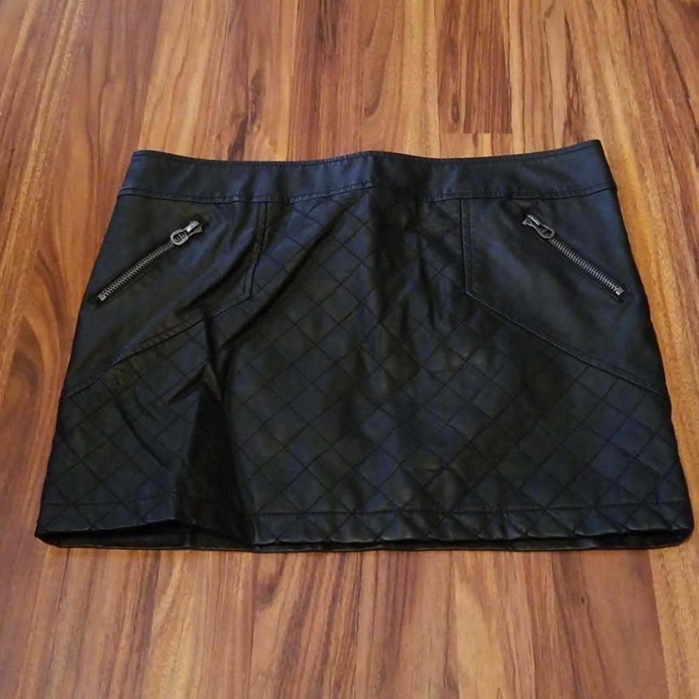 BCBGeneration Faux Leather Mini Skirt